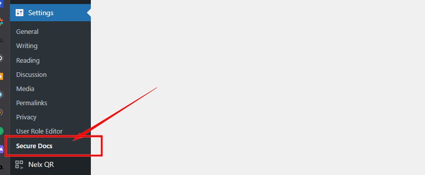 Settings - Secure Docs